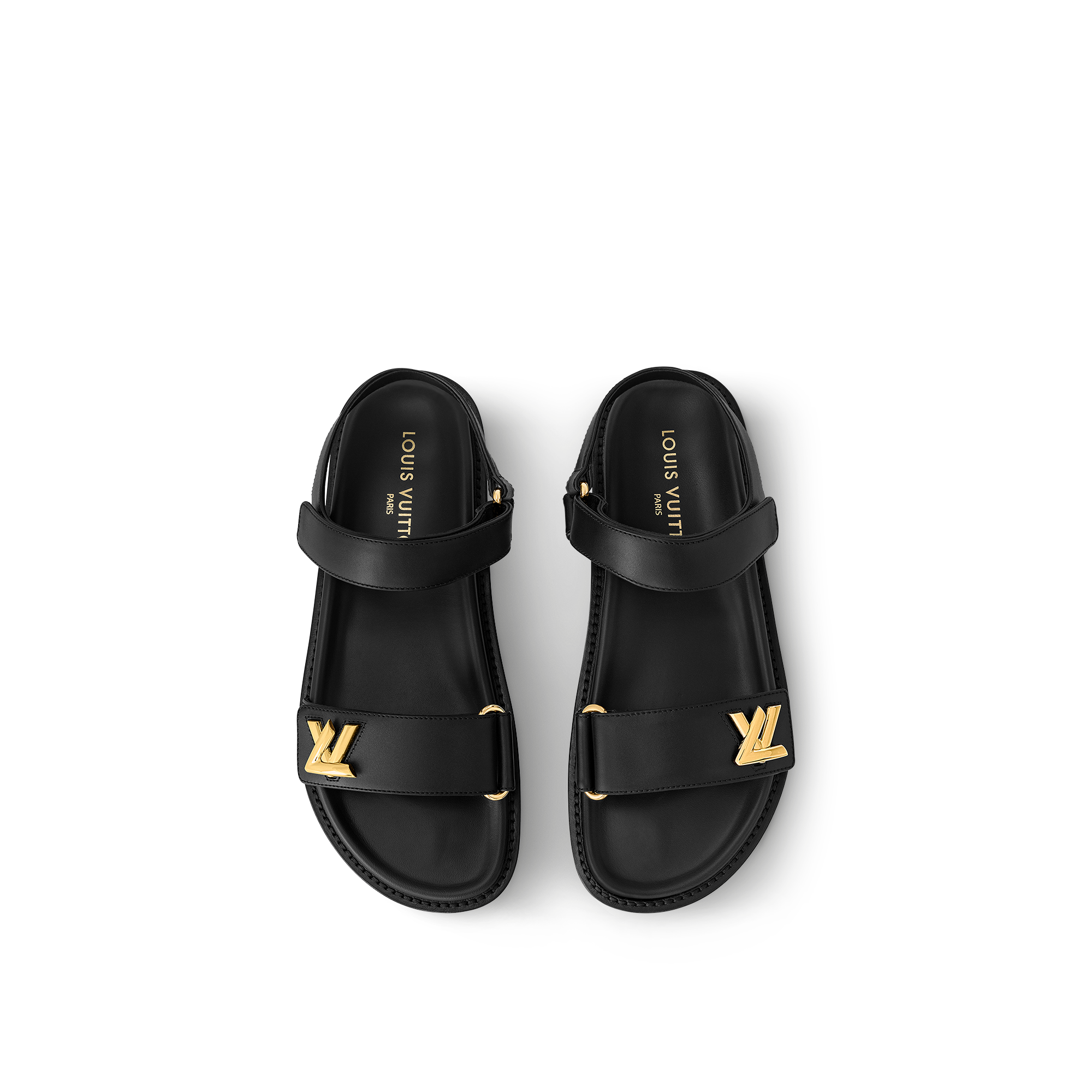 Louis vuitton sandals online black